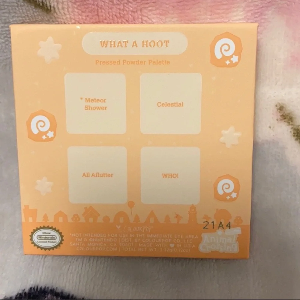 Colourpop x Animal Crossing Eyeshadow What a Hoot NWT